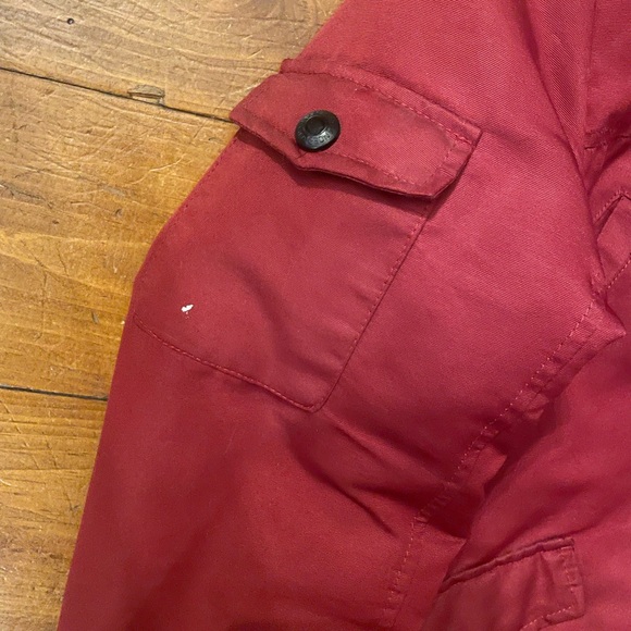 Beaver Canoe Red Burgundy Winter Jacket - Picture 3 of 9